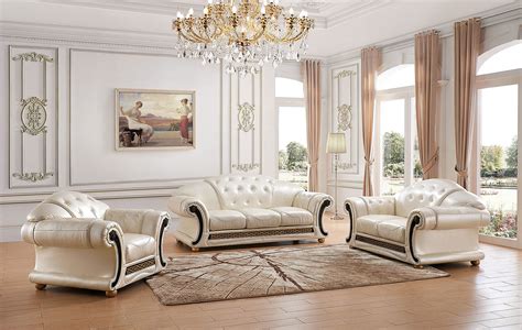 versace leather living room